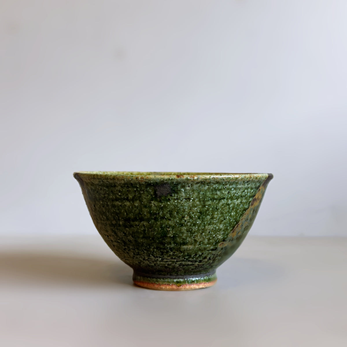 Oribe Mino Ware Rice Bowl no.2