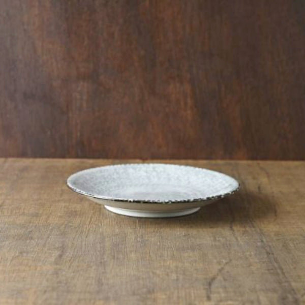Mishima Kohiki Side Plate 18cm. Made in Japan, Mino Ware. Available at Toka Ceramics.
