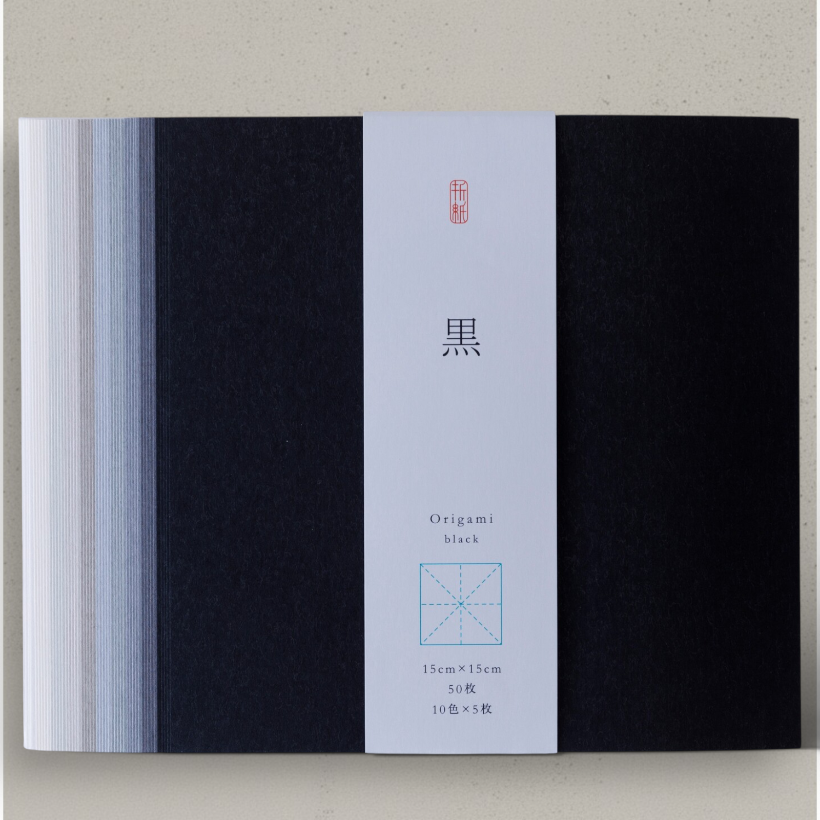 Washi Origami 15cm - Black Tones