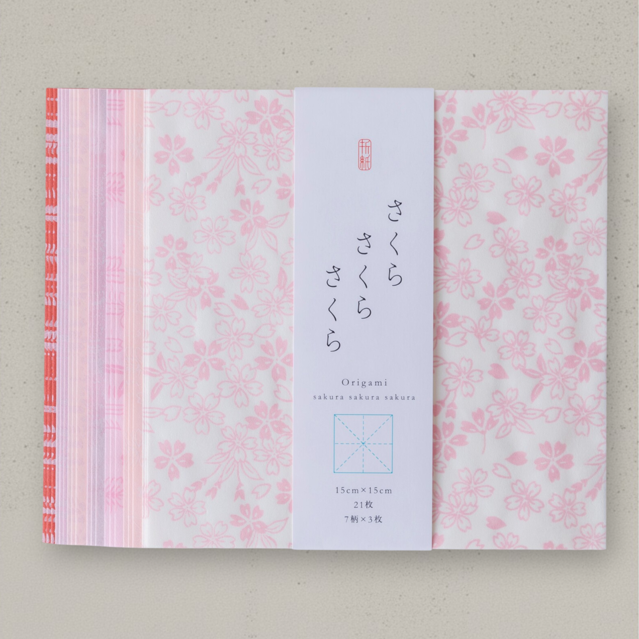 Washi Origami 15cm - Sakura Cherry Blossom