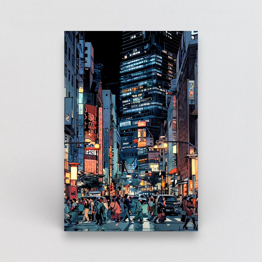 Greeting Card - Shibuya Night