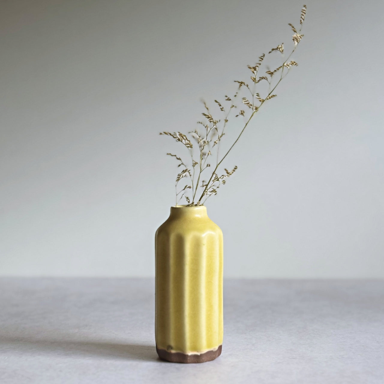 Small Vase & Dried Posy Gift Set - Yuzu no.5