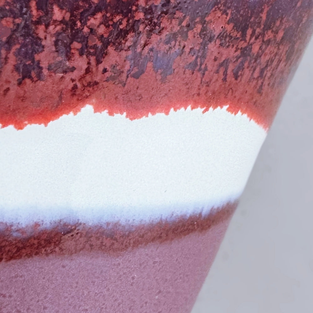 Japanese dark purple and red glazed bowl, medium size. Made in Gifu, Japan. Available at Toka Ceramics.