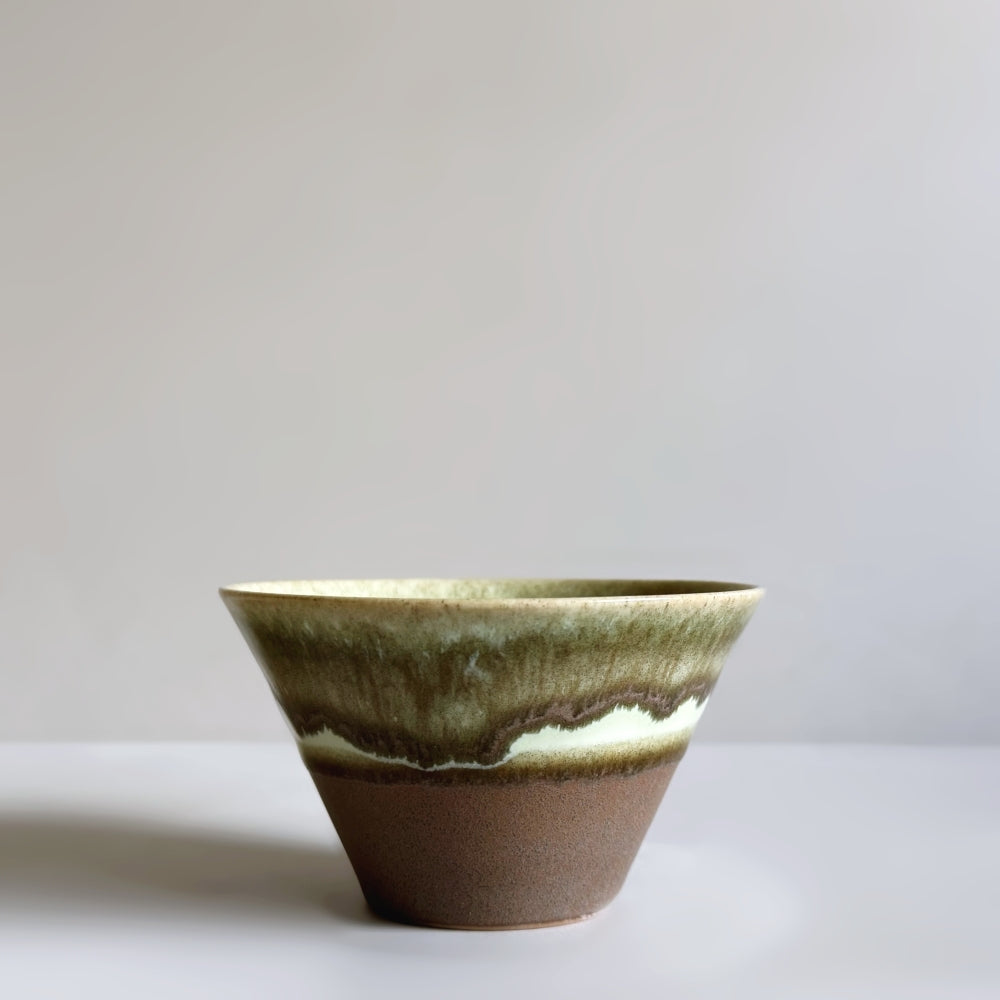 Japanese Mino ware small bowl in brown glaze Made in Gifu, Japan. Available at Toka Ceramics.