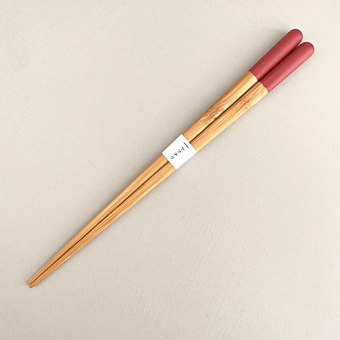 Yamachiku handcrafted bamboo chopsticks, made in Kumamoto, Japan. Available at Toka Ceramics.