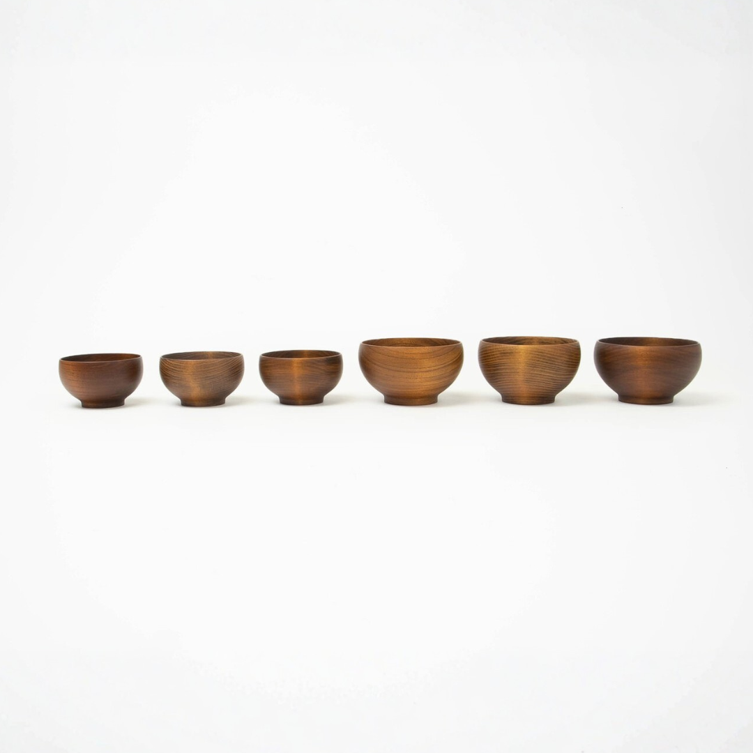 Keyaki Wooden Soup Bowl - Small