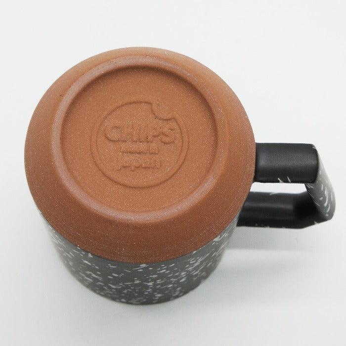 Chips Large Mug Black Splash. Made in Japan. Available at Toka Ceramics.