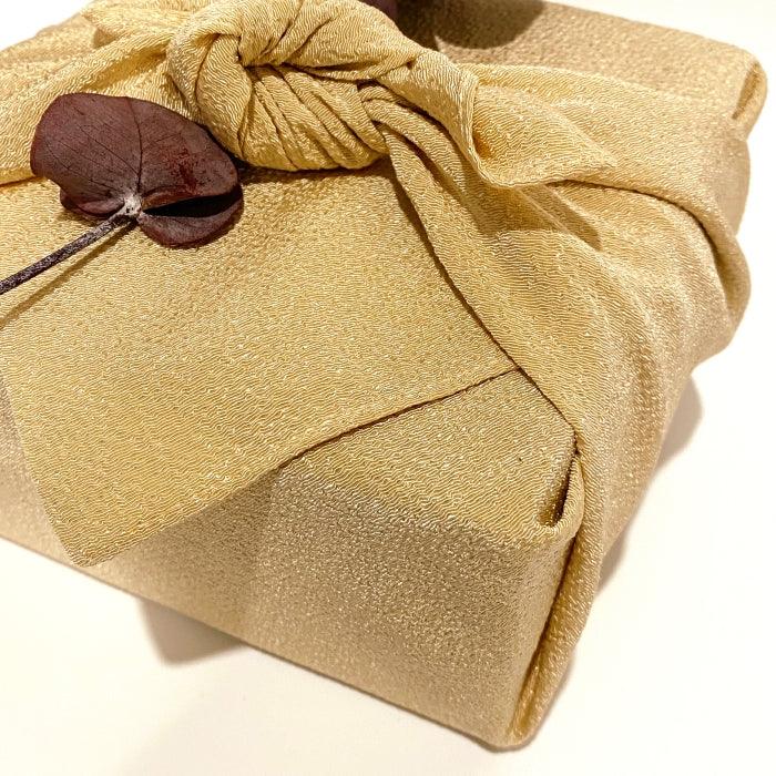 Furoshiki Chirimen Beige at Toka Ceramics.