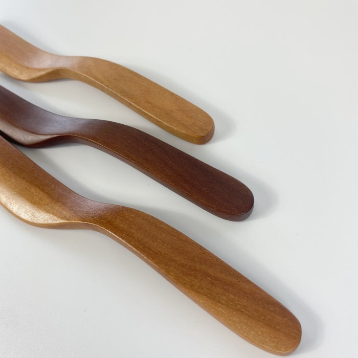 Natural Wooden Butter Knife imported from Japan. Toka Ceramics.