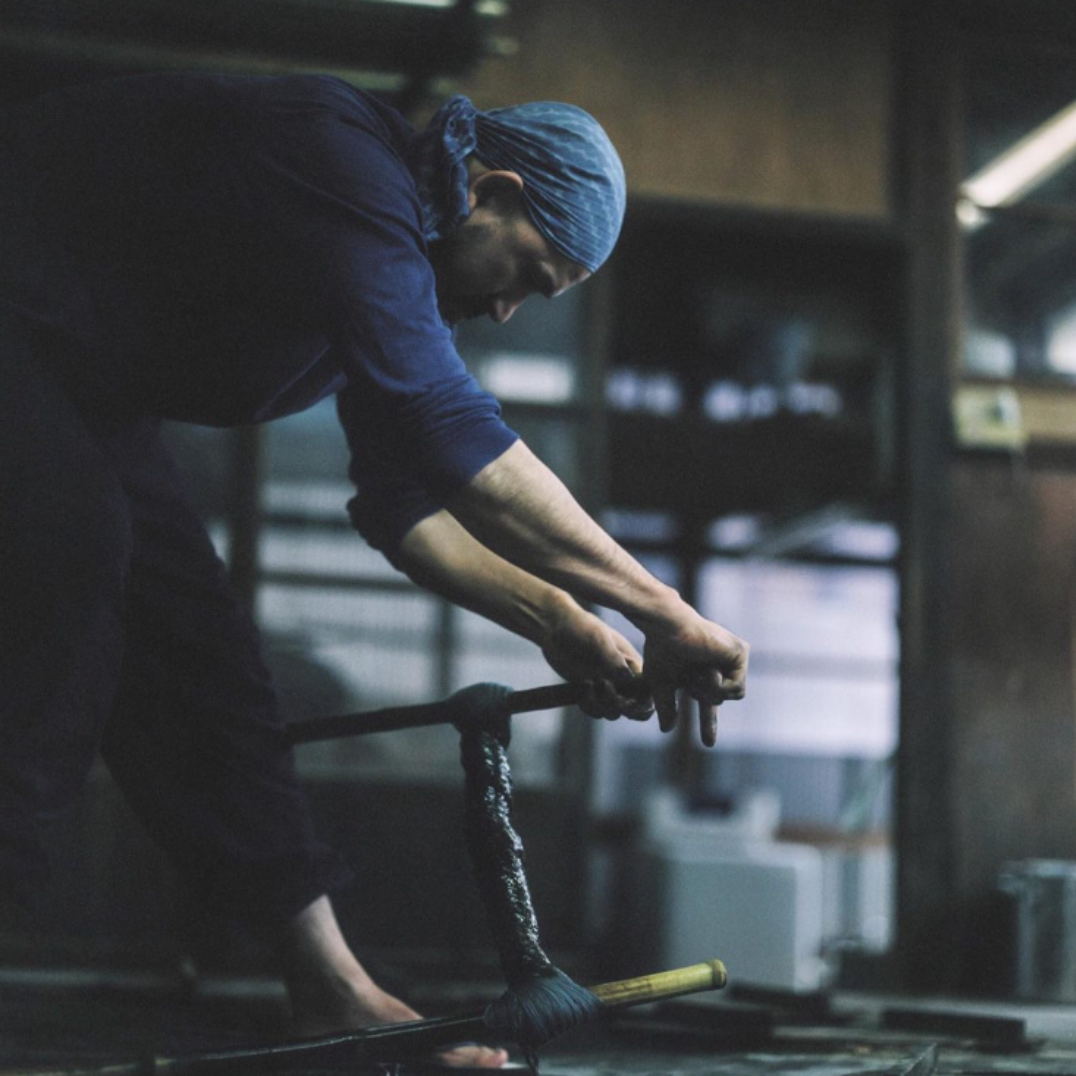 Indigo Tenugui – Enmusubi (Light Blue)