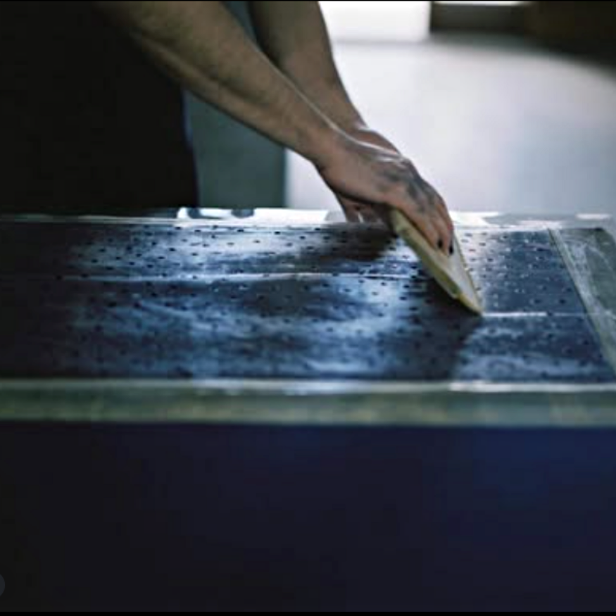 Indigo Tenugui – Enmusubi (Light Blue)