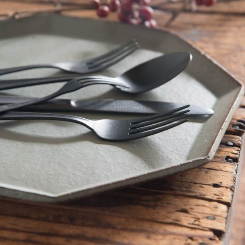 Lava Stone Matte Black Table Knife