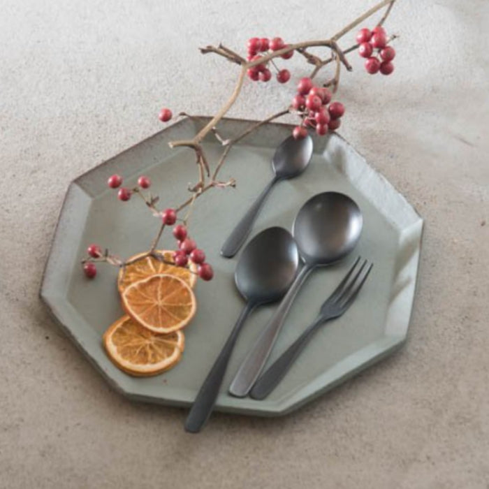 Lava Stone Matte Black Table Knife