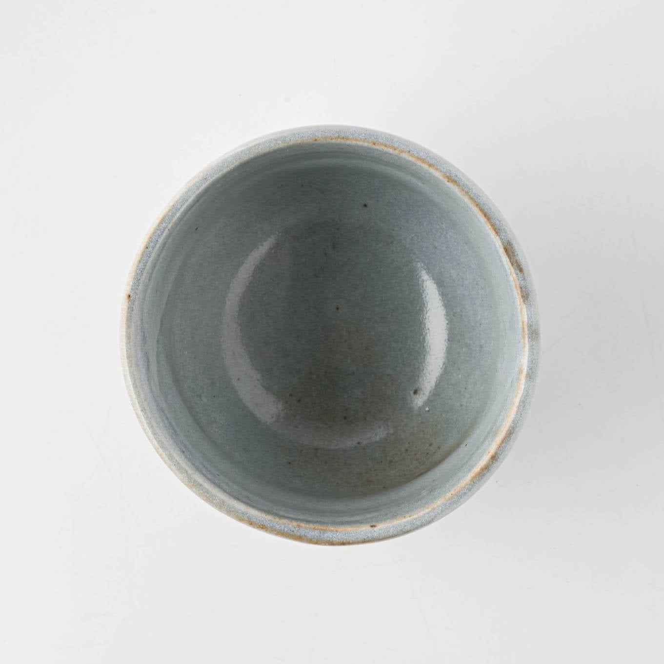 Small Matcha Bowl - Nezumi Shino Sansui