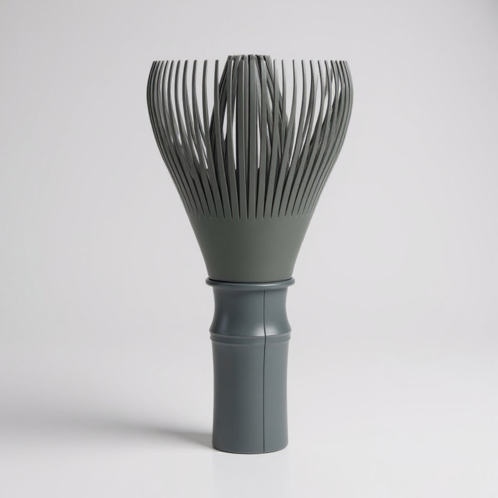Resin Matcha Whisk with Stand - Grey