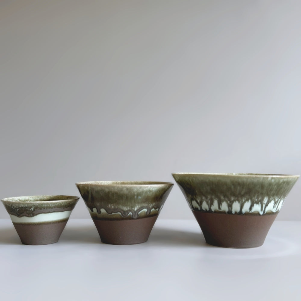 Japanese Mino ware small bowl in brown glaze Made in Gifu, Japan. Available at Toka Ceramics.