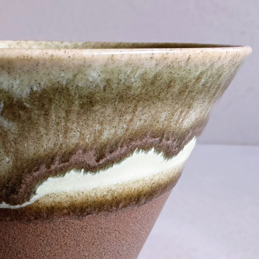 Japanese Mino ware small bowl in brown glaze Made in Gifu, Japan. Available at Toka Ceramics.