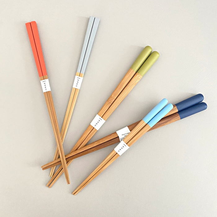 Yamachiku handcrafted bamboo chopsticks, made in Kumamoto, Japan. Available at Toka Ceramics.