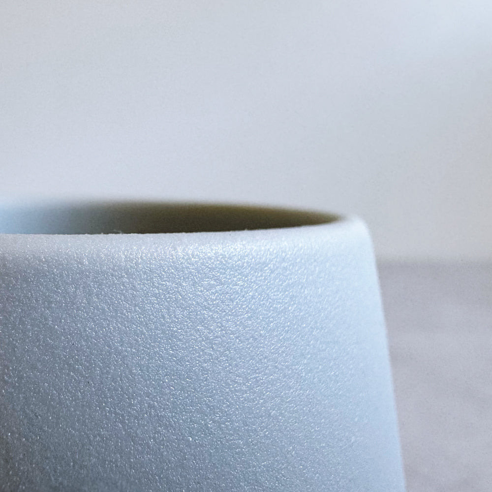 Frustum Tea Cup  - Shiroai yū  (白藍釉)