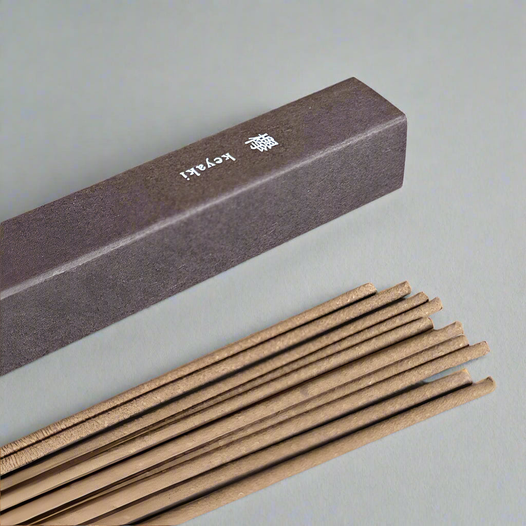 Waboku keyaki (zelkova wood) scent Japanese incense sticks by Kosaido, available at Senju Living.