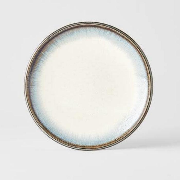 Aurora Large Plate 25cm, made in Japan. Mino Ware. Available at Toka Ceramics.