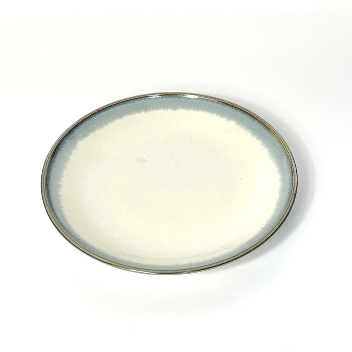 Aurora Large Plate 25cm, made in Japan. Mino Ware. Available at Toka Ceramics.