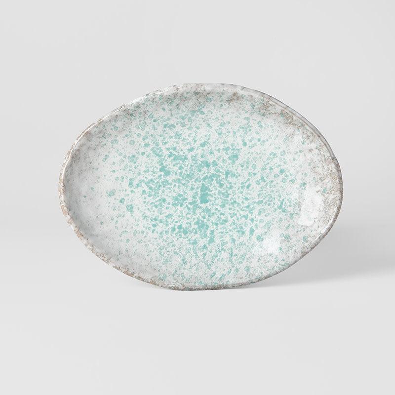 Ocean Glaze Oval Plate 20cm - Toka Ceramics